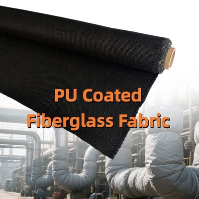 High-Silica Heat-Resistant Fireproof PU-Coated Fiberglass Fabric Ideal for Fire Prevention Applications | Premium Coated Fiberglass Material