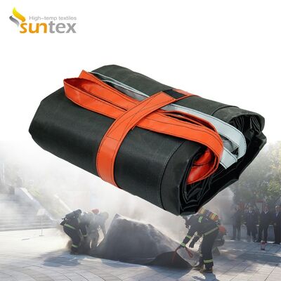 EV Car Fire Blanket with 550℃/1000℃ Thermal Resistance for Oxygen Deprivation and Gray Color Protection