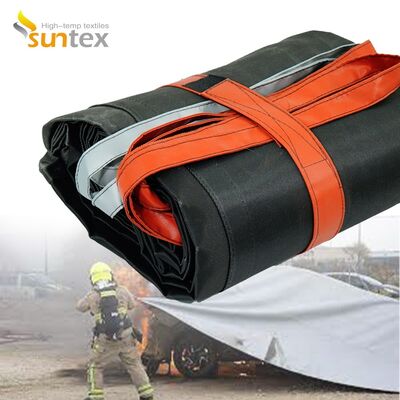 Heavy Duty EV Car Fire Blanket with 550℃/1000℃ Thermal Resistance for Oxygen Deprivation and Easy Deployment