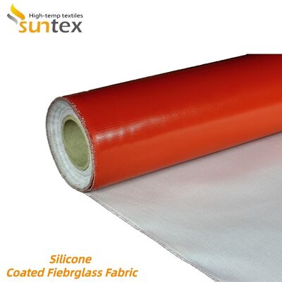 Fireproof Silicone Coated Fiberglass Fabric with High Temperature Stability and Chemical Resistance for Protective Clothing