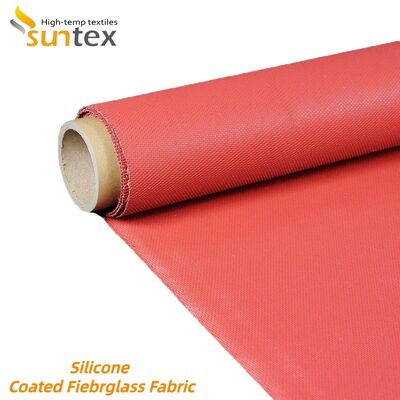 Fireproof Silicone Coated Fiberglass Fabric with Chemical Corrosion and Weather Aging Resistance for Industrial Use