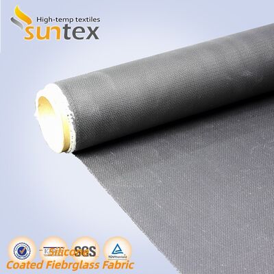 Weather Resistant Fireproof Silicone Coated Fiberglass Fabric - 850g/m2 High Silica Fiberglass Cloth for Outdoor & Chemical Environments