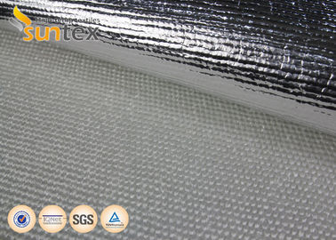 Non Combustible Aluminum Foil Fiberglass Cloth 1.3mm Laminated Heat Insulation Shield 150C