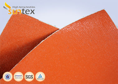 Heat Resistant Silicone Rubber Coated Silicone Coated Glass Fibre Fabric For Removable Insulation Blankets & Jacket & Co