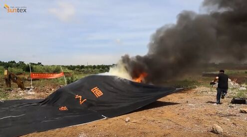 Large EV Fire Blanket with 550℃/1000℃ Thermal Resistance for Oxygen Deprivation and Gray Color Protection