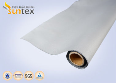 Good Weave Setting PU Coated Glass Fabric for high temperature applications smoke and fire curtains