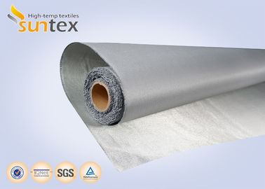 0.4mm Grey PU Coated Fiberglass Fabric for Thermal Insulation And Fire Protection