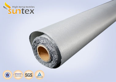 0.4mm Grey PU Coated Fiberglass Fabric for Thermal Insulation And Fire Protection