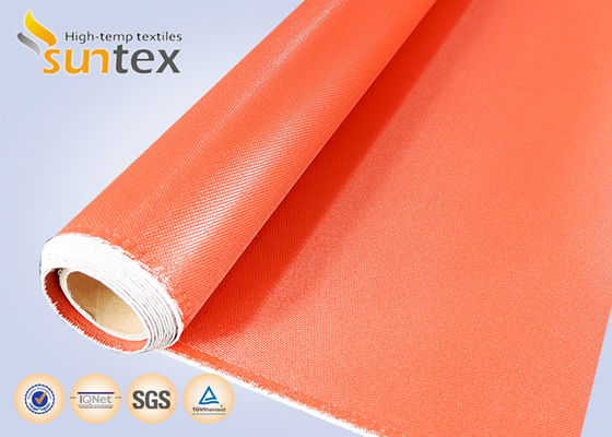 Heat Shield Material: Red 32 Oz Silicone Coated Fiberglass Cloth