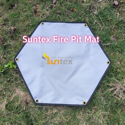 550°C Heat-resistant Fire Pit Mat with Customizable Size and Multi-layer Structure for Outdoor Protection