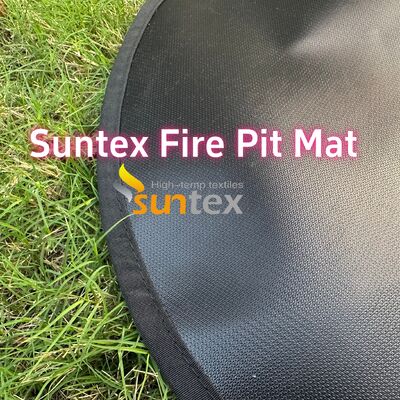 550°C Heat Resistant Fire Pit Mat with Customizable Sizes and Multi-Layer Structure for Outdoor Safety