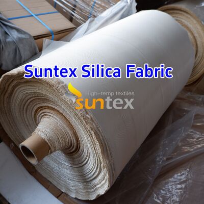 Silica Fiberglass Cloth with 1000℃ Temperature Resistance 18 oz/sqy Unit Weight and Crowfoot Pattern for High Temperature Applications
