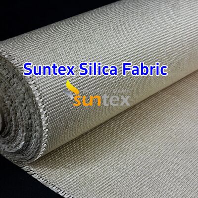 High Silica Fiberglass Cloth with 96% SiO2 Content and 1000℃ Temperature Resistance in 18 oz/sqy Unit Weight