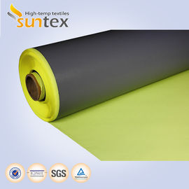 Heat Retardant Black Fire Retardant Fabric Glassfiber Coated / Ptfe Fiberglass Cloth