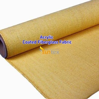 550 Degree C Fire Resistant Fiberglass Fabric with Acrylic Coating for Easy Sewing and Cutting
