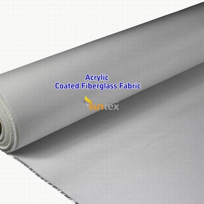 Fireproof Acrylic Coated Fiberglass Fabric with 550 Degree C Temperature Resistance for Welding Blankets