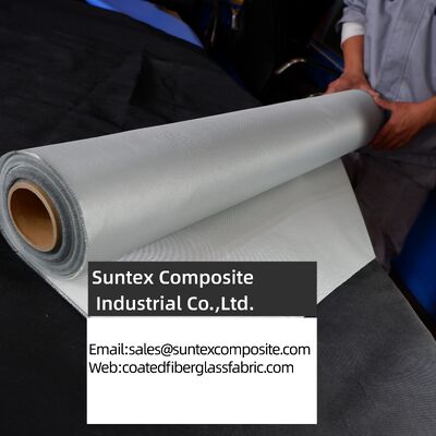 Heat Resistant Alkali Free Plain Woven Silicone Coated Fiberglass Fabric for Fireproof Curtains