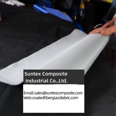 Heat Resistant Alkali Free Plain Woven Silicone Coated Fiberglass Fabric for Fireproof Curtains