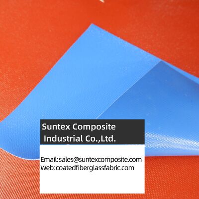 High Temperature Resistance Fireproof Silicone Coated Fiberglass Fabric with 4H Satin Weave