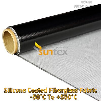 Fireproof Silicone Rubber Calcium Silicate Coated Impregnated Fiberglass Fabric Cloth