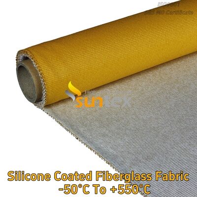 Fireproof Silicone Rubber Calcium Silicate Coated Impregnated Fiberglass Fabric Cloth