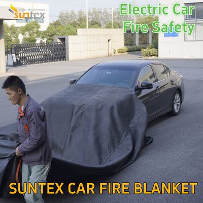 Direct Factory Supply Premium Large Area Silicone Fiberglass Fire Blanket for Car 