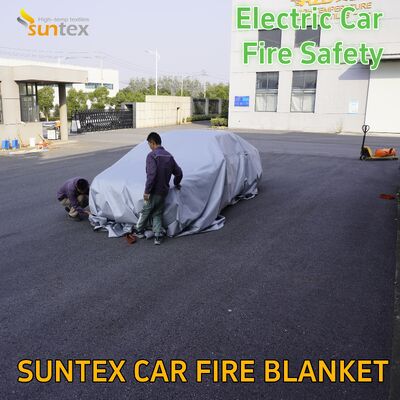 Advanced 6*8M Fiberglass Fire Blanket for EV Battery Fires  