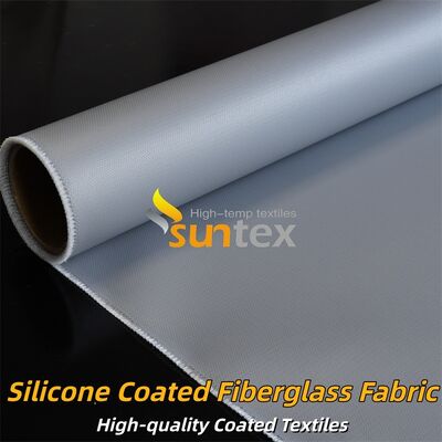 Fire Retardant Double Sided Silicone Coated Fiberglass Fabric for Heat Insulation Applications