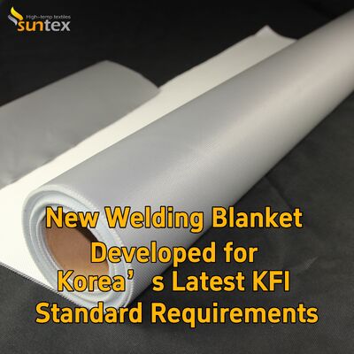 Suntex Welding Fire Blankets High Temperature Resistant Fiberglass Fireproof Blanket for Welding Spark Splash Prevention