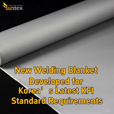 Suntex Welding Fire Blankets High Temperature Resistant Fiberglass Fireproof Blanket for Welding Spark Splash Prevention