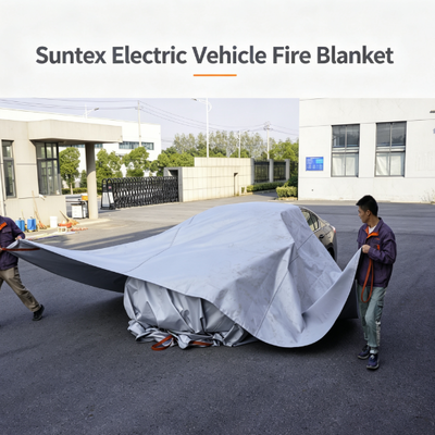 Suntex Electric Vehicle Fire Blanket Contain Lithium Battery Fires