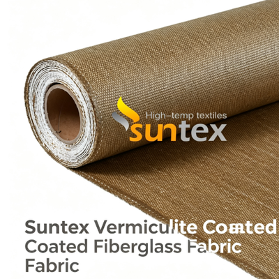 Vermiculite Coated Fiberglass Fabric | 1200 Degrees High Temperature & Abrasion Resistance