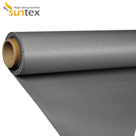 560 G/sqm 0.43mm Silicone Rubber Coated Fiberglass Cloth For Fire Blanket