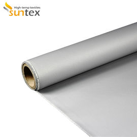 560 G/sqm 0.43mm Silicone Rubber Coated Fiberglass Cloth For Fire Blanket