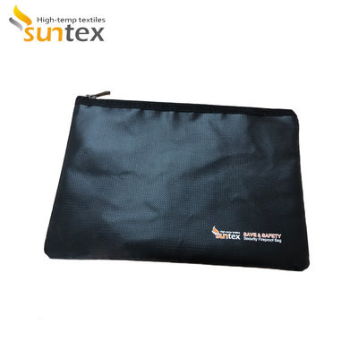 Waterproof Fireproof Document Bag Silicone Coated And Foil Coated Fiberglass Fabric