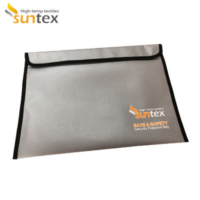 Waterproof Fireproof Document Bag Silicone Coated And Foil Coated Fiberglass Fabric
