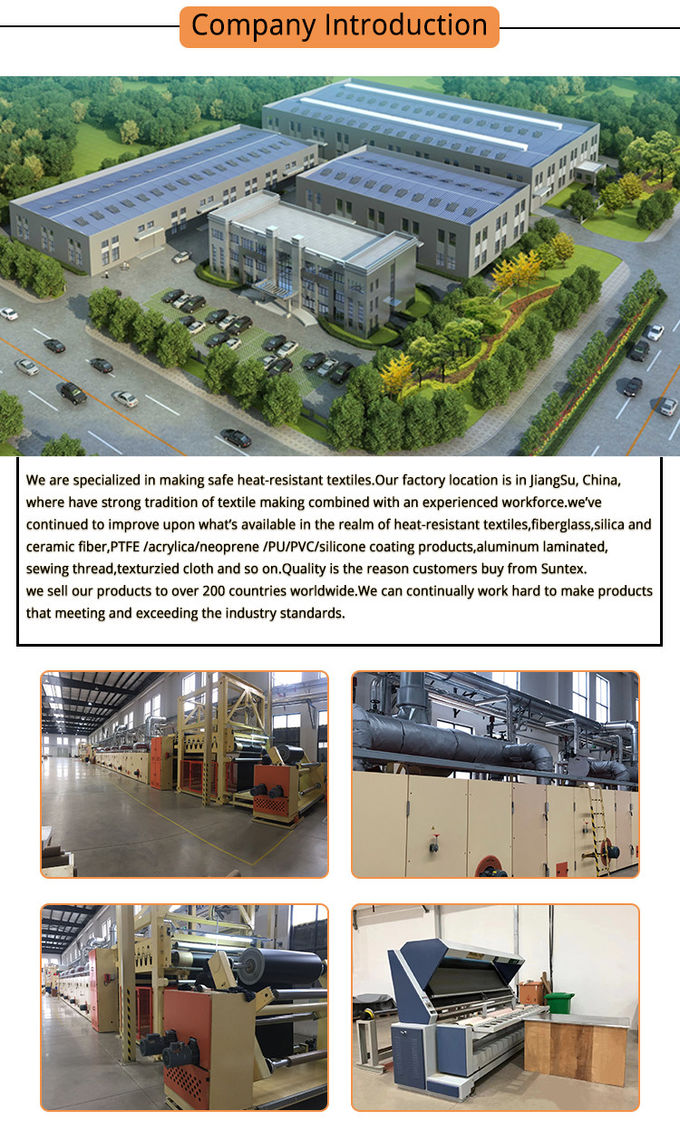 Fireproof Polyurethane (PU) Coated Fiberglass Cloth Heat Protection Thermal Insulation